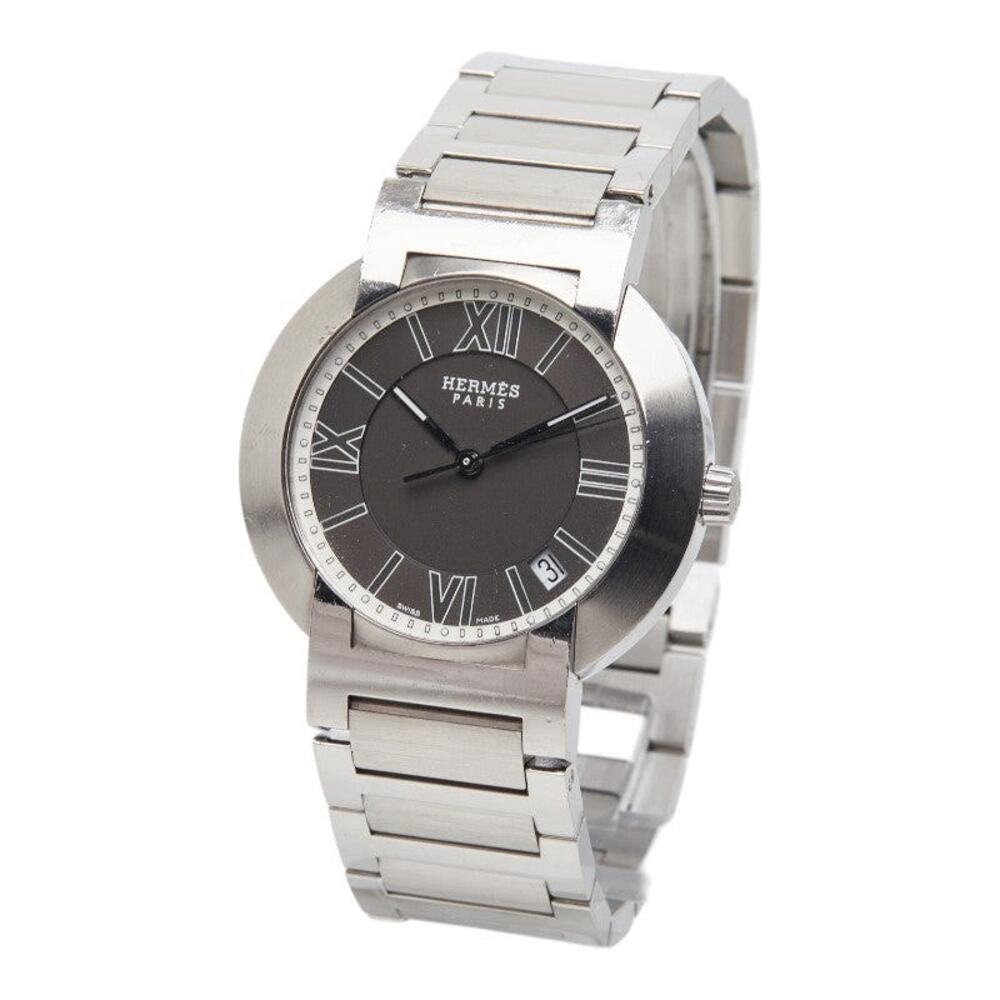 Hermes Nomade Autoquartz NO1.710 Stainless Steel Watch Gray